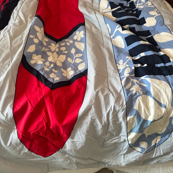 Vintage Tommy Hilfiger surfboard comforter twin red white blue - Picture 2 of 9